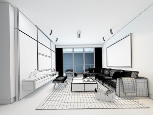 stylish avant-garde living room design 32 3D Модель