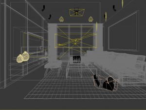 stylish avant-garde living room design 32 3D Модель