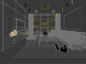 stylish avant-garde living room design 32 3D Model