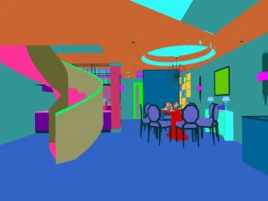 stylish avant-garde living room design 33 3D Model