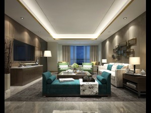 stylish avant-garde living room design 37 3D Model