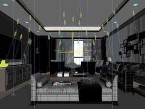 stylish avant-garde living room design 37 Model 3D