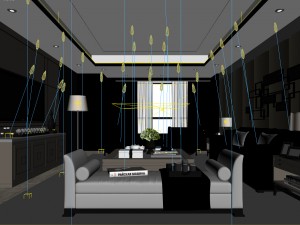 stylish avant-garde living room design 37 Model 3D