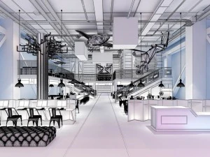 restaurant teahouse cafe drinks clubhouse 211 3D Model