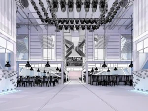 restaurant teahouse cafe drinks clubhouse 211 3D Model