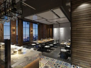 restaurante casa de ch&aacute; caf&eacute; bebidas clube 212 Modelo 3D