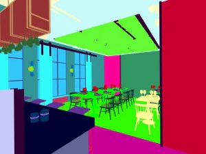 restaurant teahouse cafe drinks clubhouse 212 3D Model