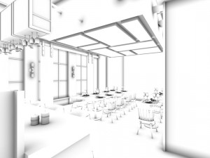 restaurant teahouse cafe drinks clubhouse 212 3D Model