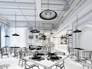 restaurant teahouse cafe drinks clubhouse 212 3D Model