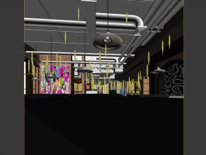 restaurant teahouse cafe drinks clubhouse 212 3D Model