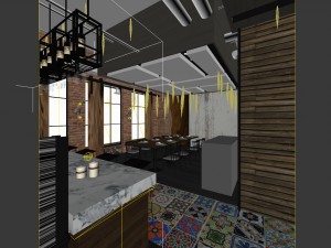restaurant teahouse cafe drinks clubhouse 212 3D Model