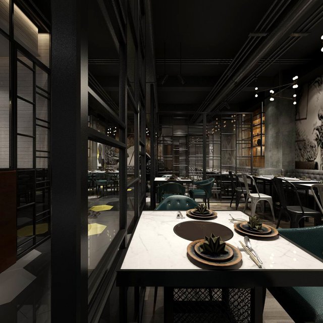 restaurant teahouse cafe drinks clubhouse 213 Modelo 3D .c4d .max .obj .3ds .fbx .stl .blend 