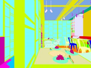restaurant teahouse cafe drinks clubhouse 213 Modelo 3D