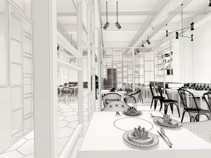 restaurant teahouse cafe drinks clubhouse 213 Modelo 3D