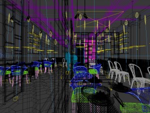 restaurant teahouse cafe drinks clubhouse 213 Modelo 3D