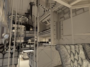 restaurant teahouse cafe drinks clubhouse 214 3D Модель