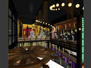 restaurant teahouse cafe drinks clubhouse 214 3D Model