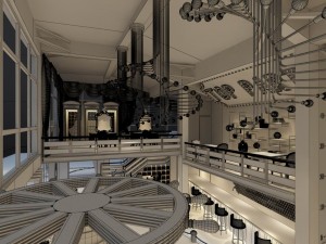 restaurant teahouse cafe drinks clubhouse 214 3D Модель