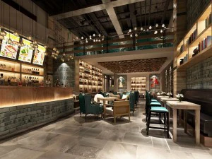 restaurante casa de ch&aacute; caf&eacute; bebidas clube 215 Modelo 3D