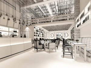 restaurant teahouse cafe drinks clubhouse 215 3D Model