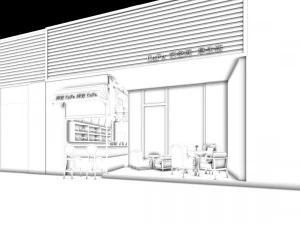 restaurant teahouse cafe drinks clubhouse 215 3D Model