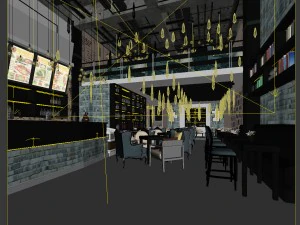 restaurant teahouse cafe drinks clubhouse 215 3D Model