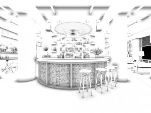 restaurant teahouse cafe drinks clubhouse 218 3D Модель