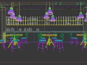restaurant teahouse cafe drinks clubhouse 218 3D Модель