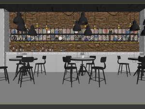 restaurant teahouse cafe drinks clubhouse 218 3D Модель