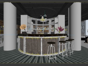 restaurant teahouse cafe drinks clubhouse 218 3D Модель