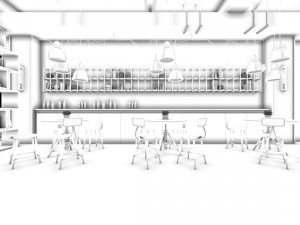 restaurant teahouse cafe drinks clubhouse 218 3D Модель