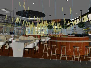 restaurant teahouse cafe drinks clubhouse 219 3D Model