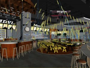 restaurant teahouse cafe drinks clubhouse 219 3D Model