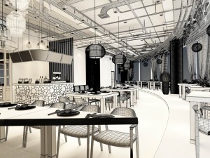 restaurant teahouse cafe drinks clubhouse 220 Model 3D