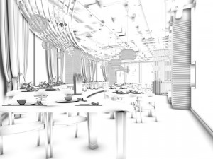 restaurant teahouse cafe drinks clubhouse 220 Model 3D