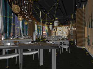 restaurant teahouse cafe drinks clubhouse 220 Model 3D