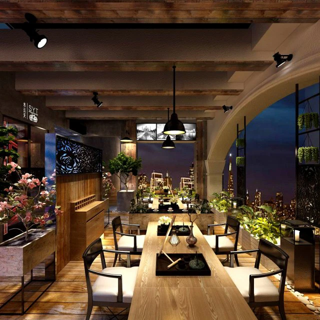 restaurant teahouse cafe drinks clubhouse 221 3D Model .c4d .max .obj .3ds .fbx .stl .blend 