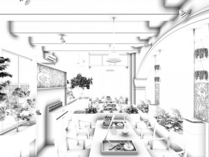 restaurant teahouse cafe drinks clubhouse 221 3D Model
