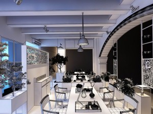restaurant teahouse cafe drinks clubhouse 221 3D Model