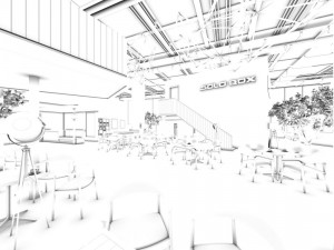 restaurant teahouse cafe drinks clubhouse 222 Model 3D