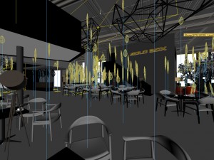 restaurant teahouse cafe drinks clubhouse 222 Model 3D