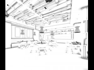 restaurant teahouse cafe drinks clubhouse 223 Modèle 3D