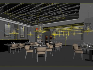 restaurant teahouse cafe drinks clubhouse 223 Modèle 3D
