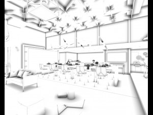 restaurant teahouse cafe drinks clubhouse 224 3D Модель