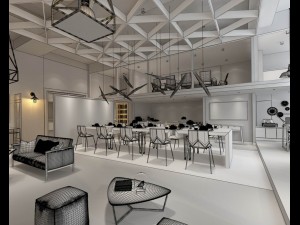 restaurant teahouse cafe drinks clubhouse 224 3D Модель