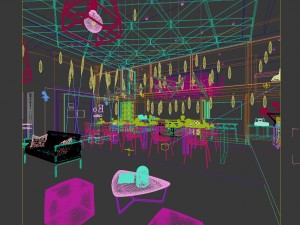 restaurant teahouse cafe drinks clubhouse 224 3D Модель