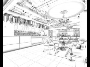 restaurant teahouse cafe drinks clubhouse 225 3D Model