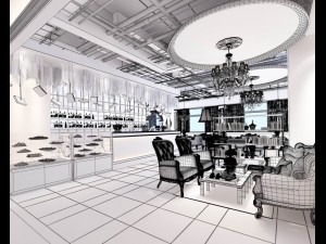 restaurant teahouse cafe drinks clubhouse 225 3D Model