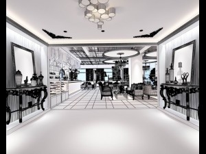 restaurant teahouse cafe drinks clubhouse 225 3D Model