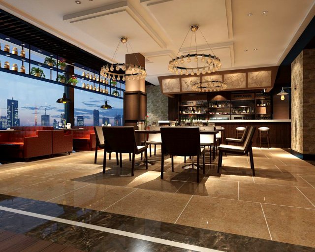 restaurant teahouse cafe drinks clubhouse 226 Modèle 3D .c4d .max .obj .3ds .fbx .stl .blend 
